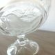 Crystal footed bowl with bird decoration – Art Deco style – H 19 cm