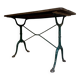 Table bistrot en fonte de fer et bois