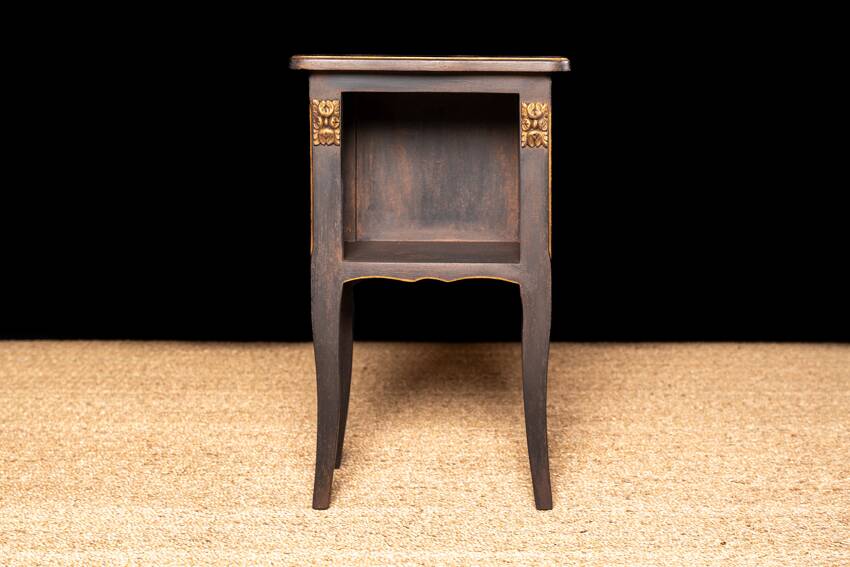 Golden bedside table