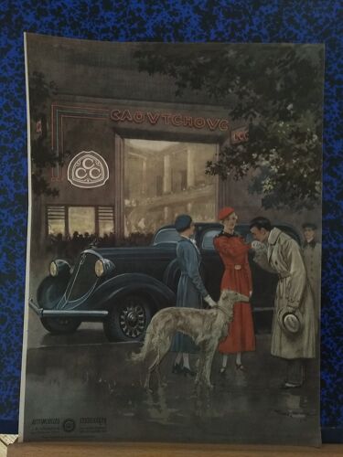 Publicité papier en couleur voiture  automobile studebaker