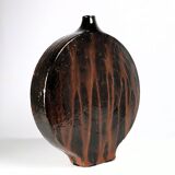 Lenticular vase in the style of Juliette Derel 1950