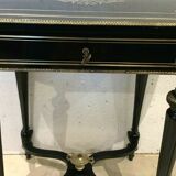 Worker Napoleon III Blackened wood and brass marquetry engraved xiX century