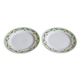 2 assiettes anciennes Sarreguemines Maroussia