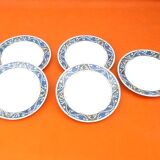5 assiettes à Dessert / Fromage en grès