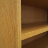Bibliothèque en frêne, design danois, années 1970, Danemark