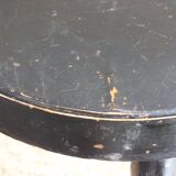 Antique black Baumann stool from the 50s/60s