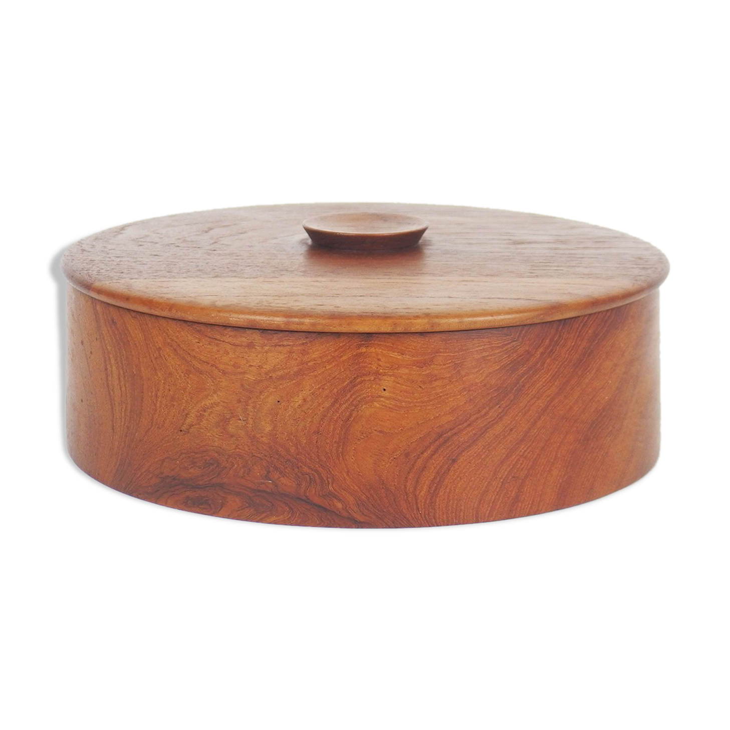 Scandinavian covered teak pot