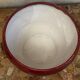 Burgundy glazed ceramic planter