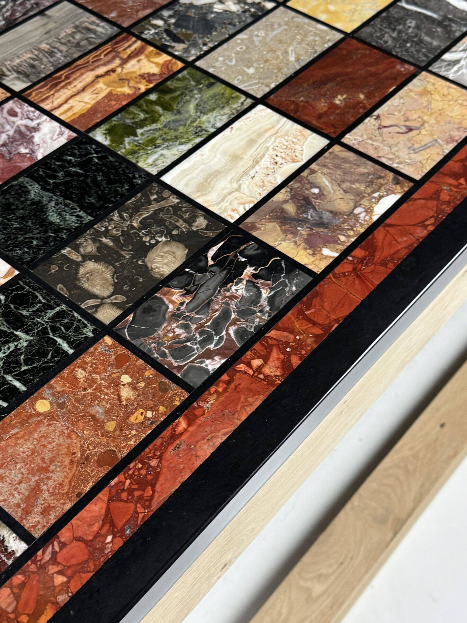 Marble specimen table vintage