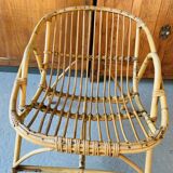 Rattan shell armchair 1960/70