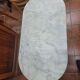 Bistro table marble top, 120×60cms