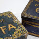 Two boxes metal small butter and coffee Caiffa