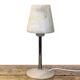Chromed Metal And Alabaster Table Lamp, Spain, 1980's