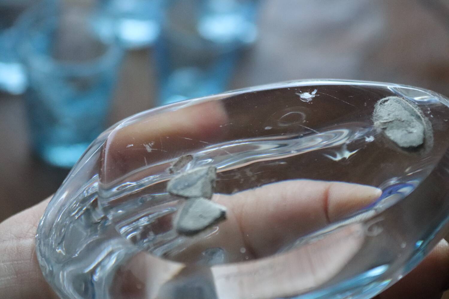 Crystal hand sculpture – Daum France paperweight