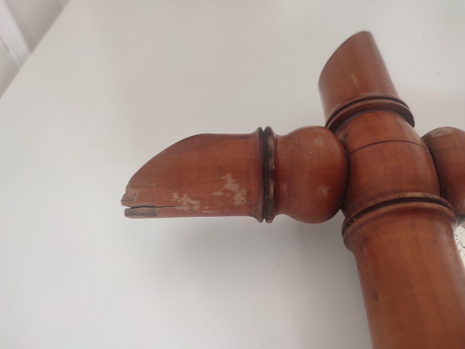 Vintage bamboo wood mirror