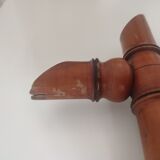 Vintage bamboo wood mirror