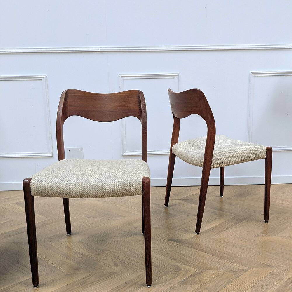 2 vintage chairs by Niels Otto Moller