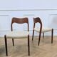 2 vintage chairs by Niels Otto Moller
