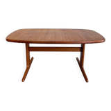 Vintage Skovby extendable oval table teak