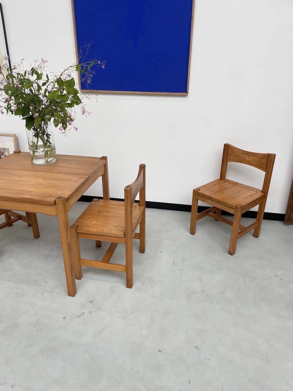 Table pin et chaises « hongisto » Ilmari Tapiovaara