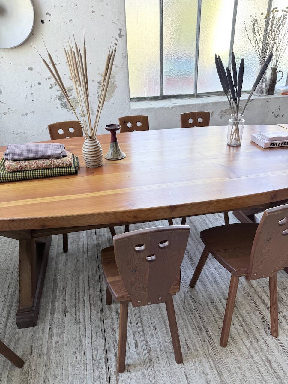 Mountain furniture set with table and 8 chairs Malmvall.