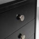 Cabinet Art Déco avec poignées en nickel plaqué
