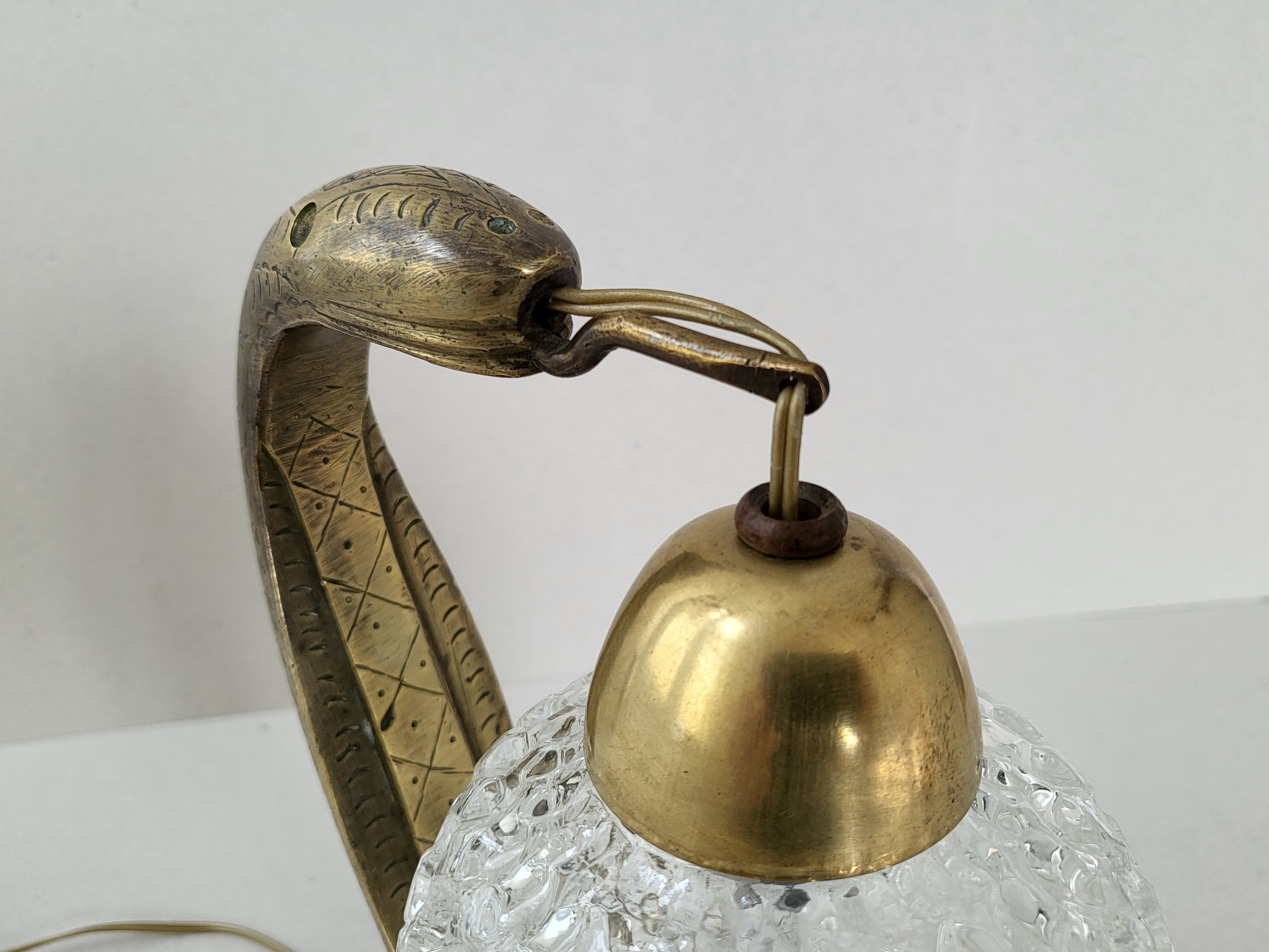 Vintage snake lamp 1970