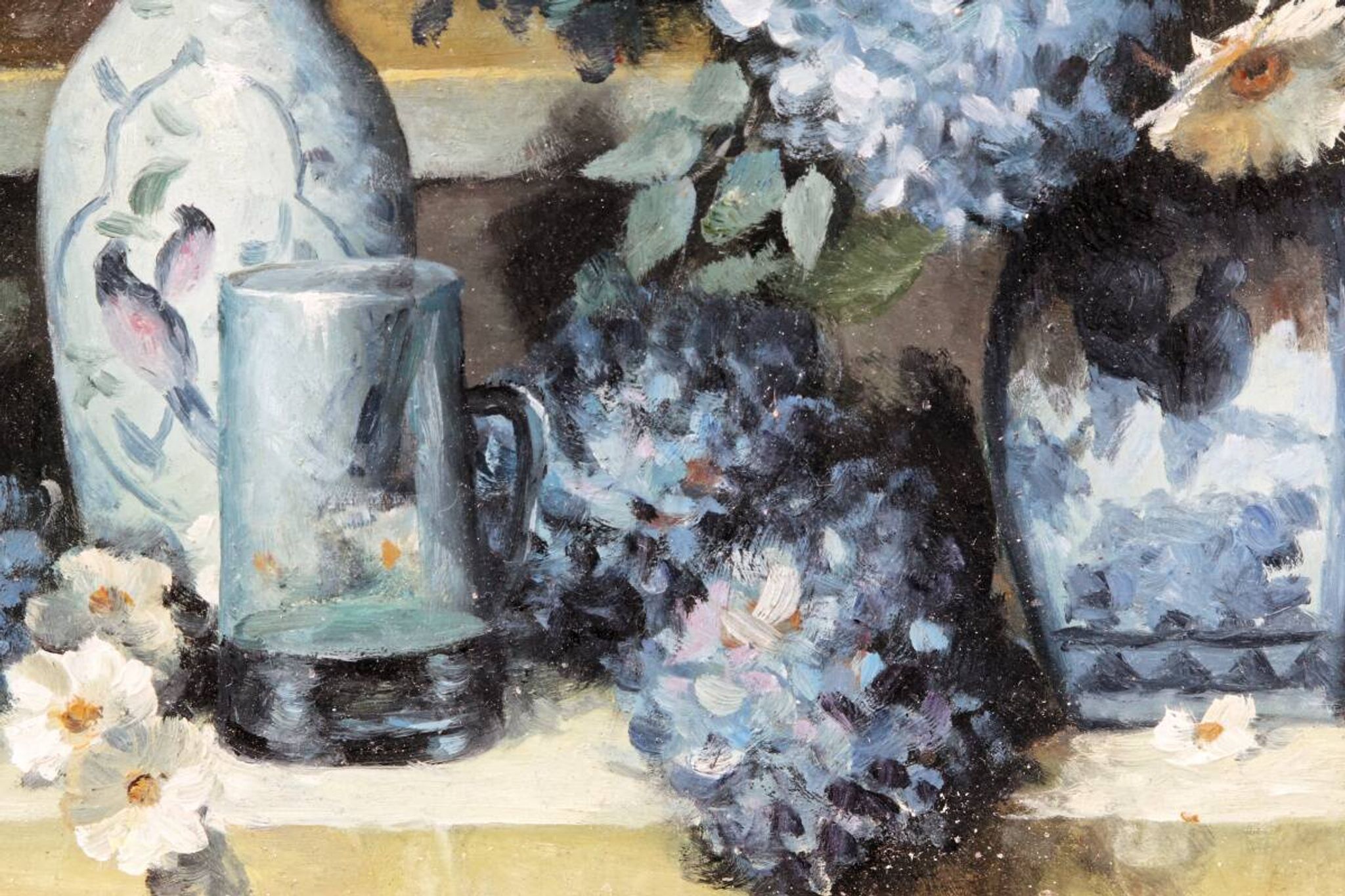 Nature morte, huile sur panneau, Jan Van Hoof