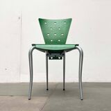 Postmodern green Italian accent chair, 1980s