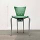 Postmodern green Italian accent chair, 1980s