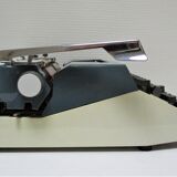 Typewriter erika 40 blue and white 70s made in germany