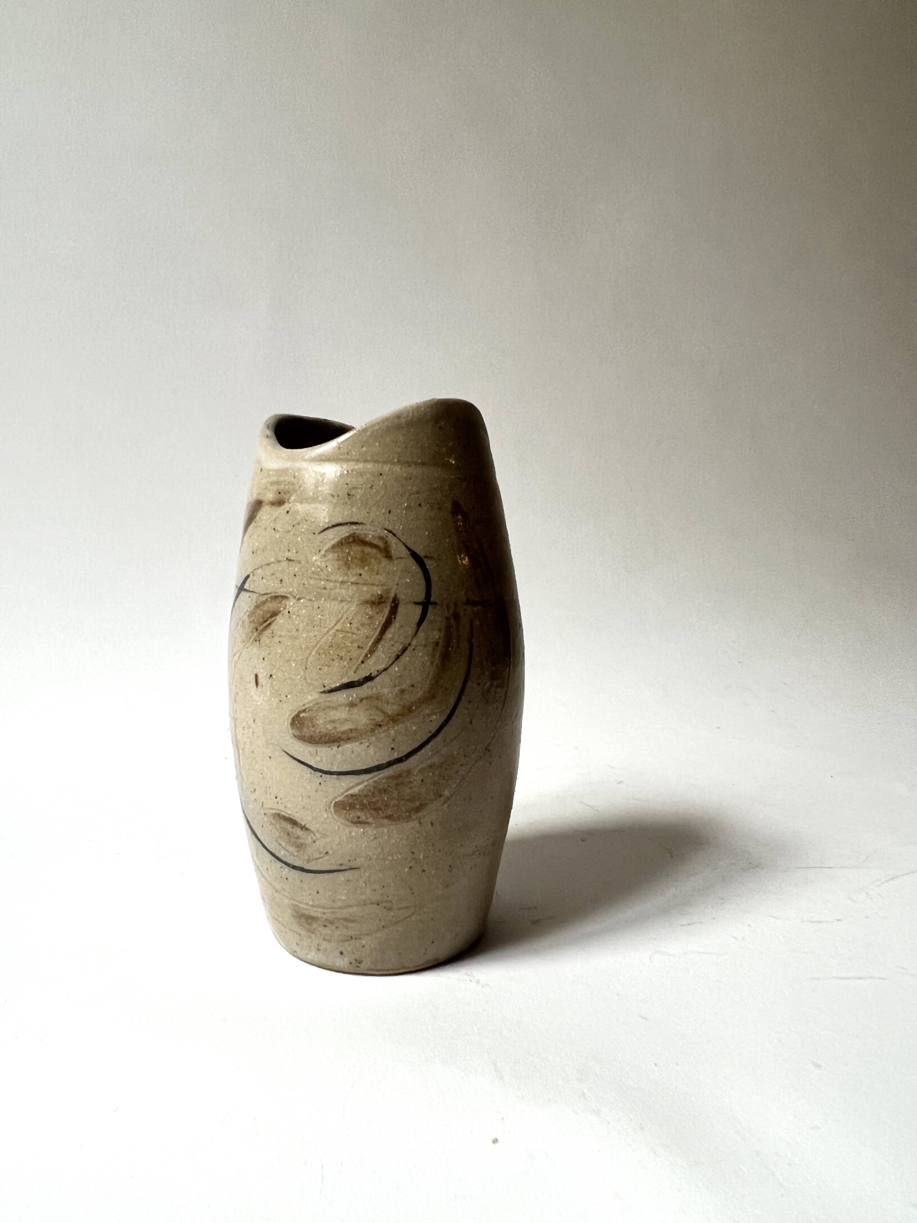 Handmade glazed ceramic vase