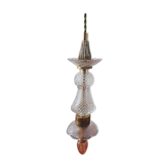 Suspension en verre et laiton - n°1