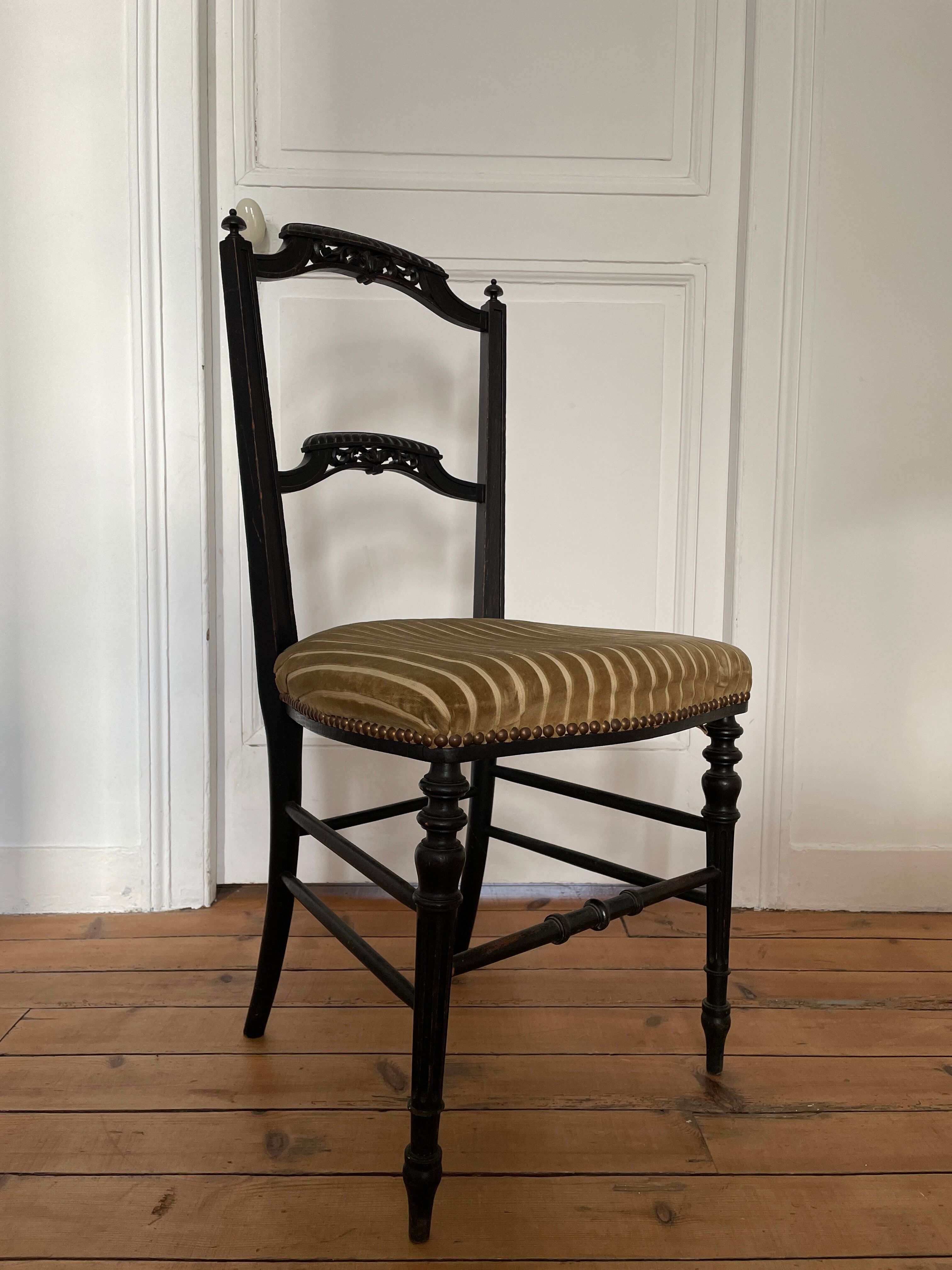 Series of 3 antique chairs Napoleon III