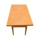 Table basse transformable scandinave en bois clair, années 60