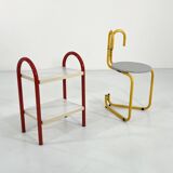 Coral tubular side table, 1980