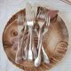 Fish cutlery for 6 Christofle Godrons initials E. L. circa 1910-20