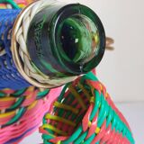 Dame-Jeanne scoubidou vintage 4 liters