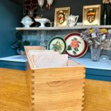 Large old wooden jug box