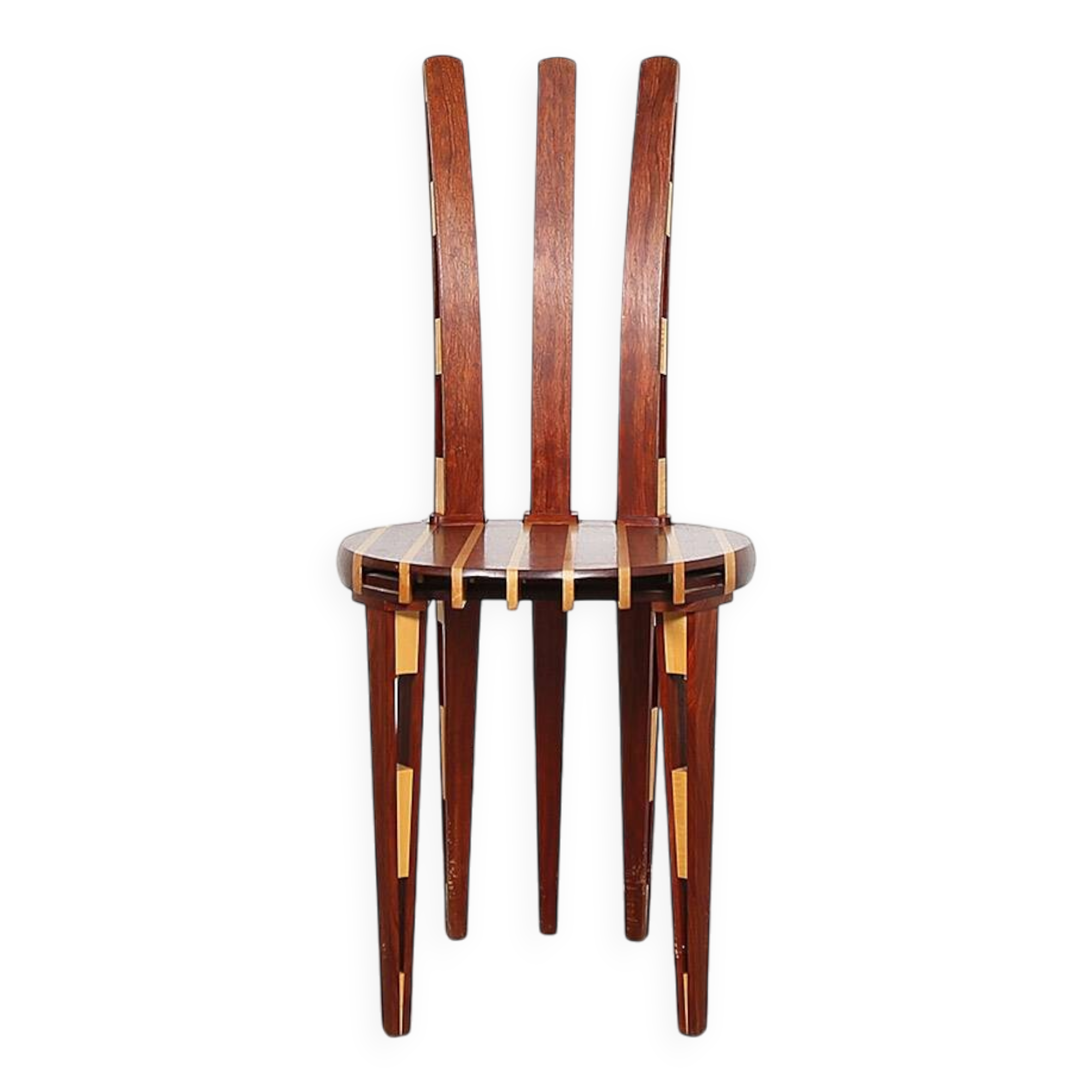 Rare Wooden Tomahawk Chair Masterpiece from the 90s