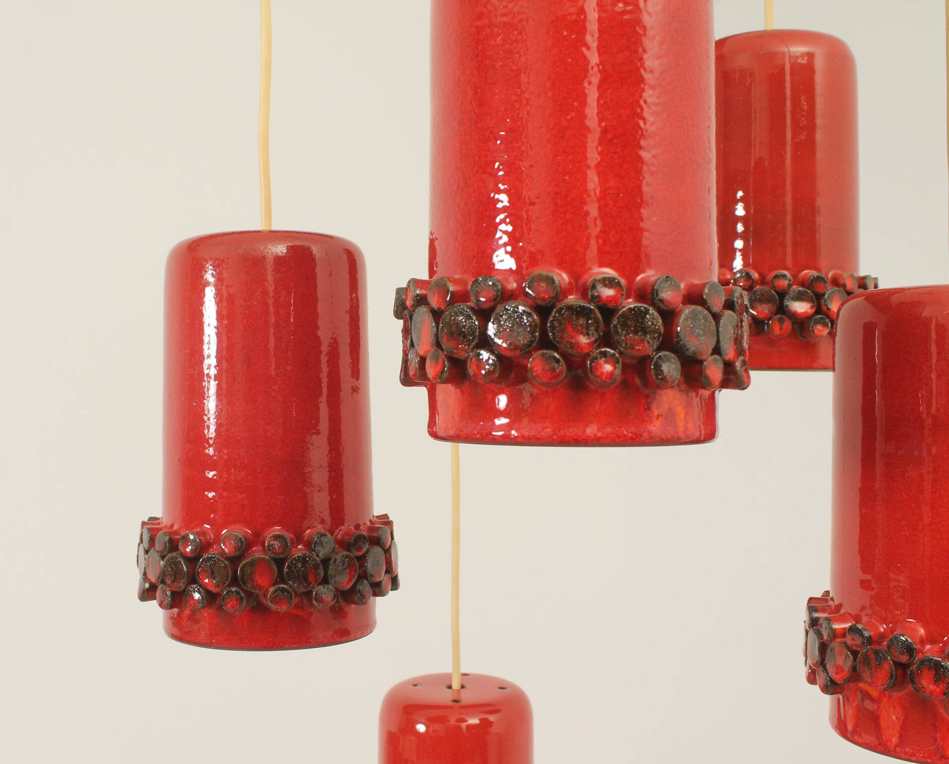 Ceralux cascade lamp by Hans Welling for Ceramano, Germany, 1960s