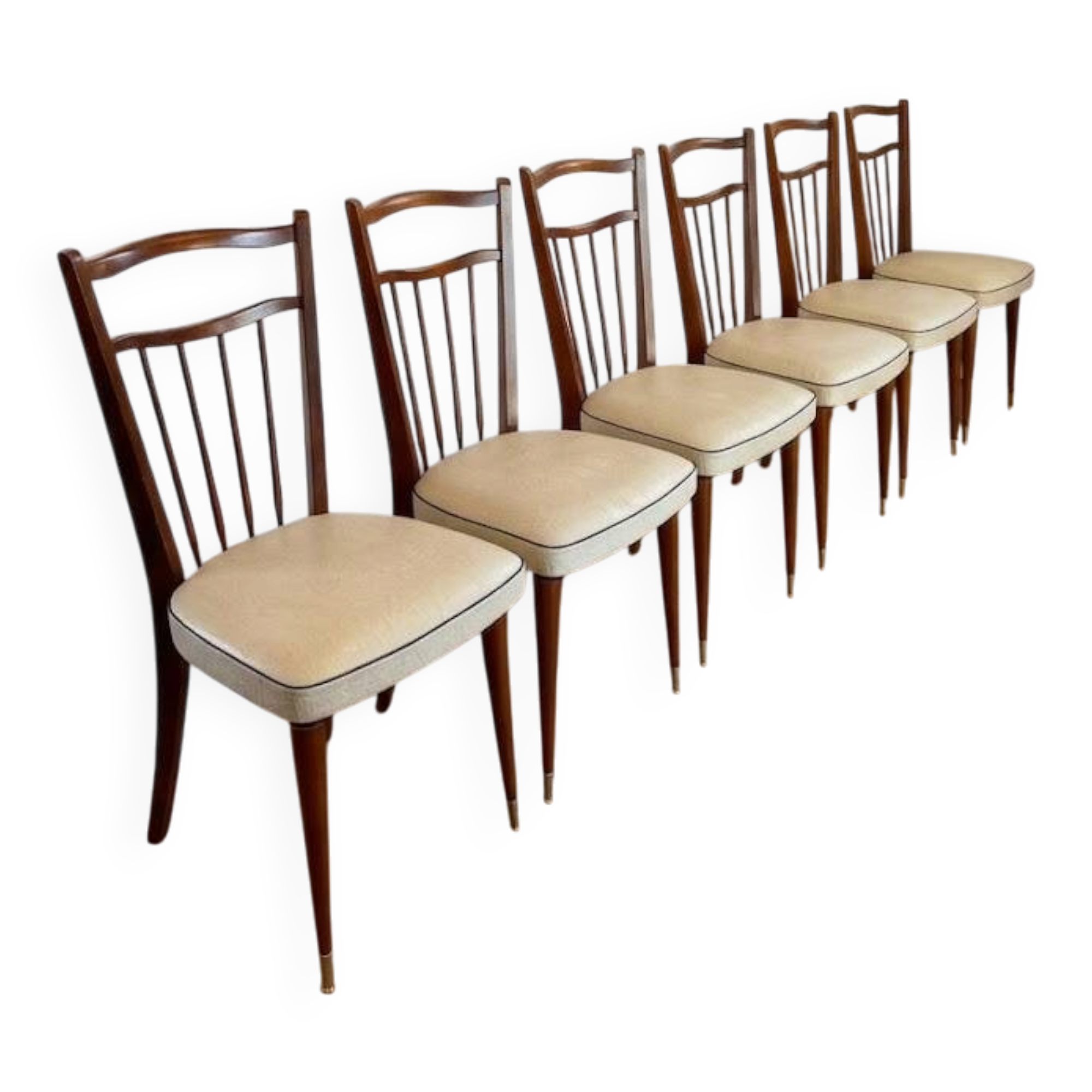 Set of 6 Vintage 1950s Chairs – Scandinavian / Mid Century Design