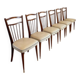 Set of 6 Vintage 1950s Chairs – Scandinavian / Mid Century Design
