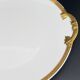 Plat de service rond plat Limoges liseré or