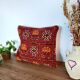 Moroccan ethnic red cushion