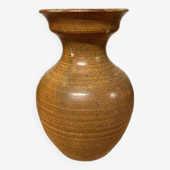 Vase en céramique marron
