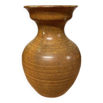 Vase en céramique marron