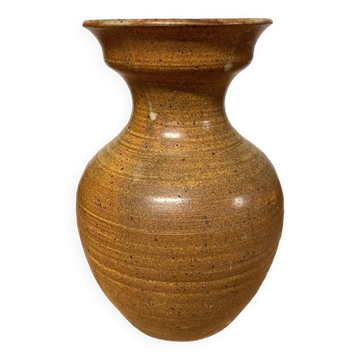 Vase en céramique marron