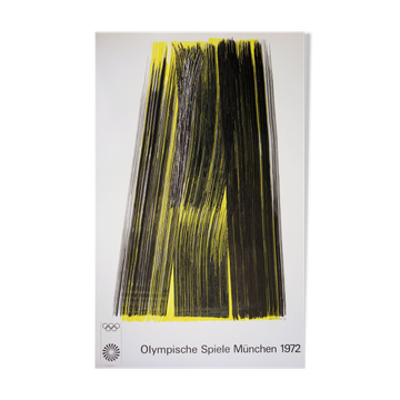Hans HARTUNG : Composition JO, Affiche en lithographie originale signée