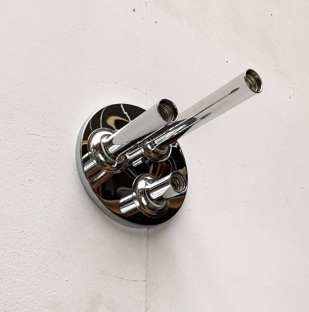 Plafonnier en chrome allemande de l'ère spatiale du milieu du siècle Cosack, années 1960